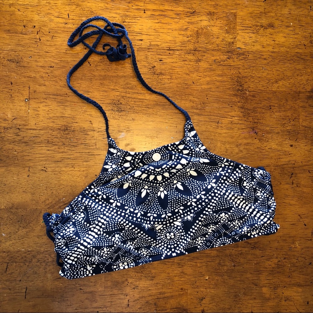 Halter Patterned Bikini Top
